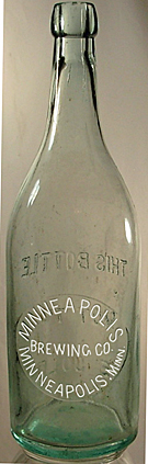 MINNEAPOLIS BREWING COMPANY EMBOSSED BEER BOTTLE