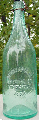 MINNEAPOLIS BREWING COMPANY EMBOSSED BEER BOTTLE