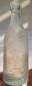 MINNEAPOLIS BREWING COMPANY EMBOSSED BEER BOTTLE