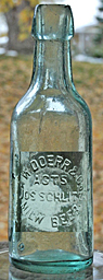 JOSEPH SCHLITZ MILWAUKEE BEER EMBOSSED BEER BOTTLE