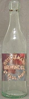 BRUGGEMANN BREWING COMPANY EMBOSSED BEER BOTTLE