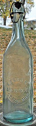 F. EMMERT BREWING COMPANY EMBOSSED BEER BOTTLE