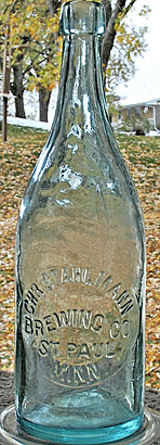 CHR. STAHLMANN BREWING COMPANY EMBOSSED BEER BOTTLE