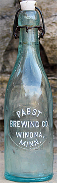 PABST BREWING COMPANY EMBOSSED BEER BOTTLE