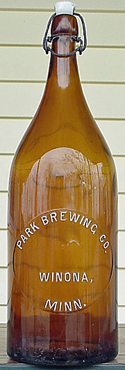 PARK BREWING COMPANY EMBOSSED BEER BOTTLE