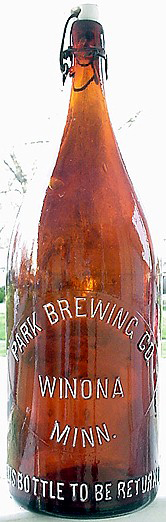 PARK BREWING COMPANY EMBOSSED BEER BOTTLE