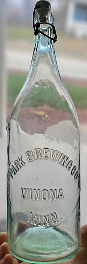 PARK BREWING COMPANY EMBOSSED BEER BOTTLE