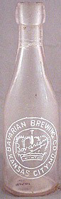 BAVARIAN BREWING COMPANY EMBOSSED BEER BOTTLE