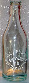 VAL BLATZ BREWING COMPANY EMBOSSED BEER BOTTLE