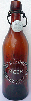 DICK & BROTHERS BEER EMBOSSED BEER BOTTLE