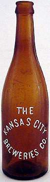 THE KANSAS CITY BREWERIES COMPANY EMBOSSED BEER BOTTLE