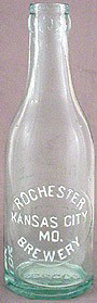 ROCHESTER BREWERY EMBOSSED BEER BOTTLE