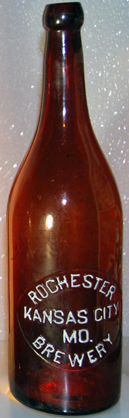 ROCHESTER BREWERY EMBOSSED BEER BOTTLE