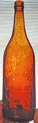 ROCHESTER BREWING COMPANY EMBOSSED BEER BOTTLE