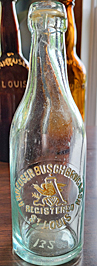 ANHEUSER BUSCH BREWING ASSOCIATION EMBOSSED BEER BOTTLE