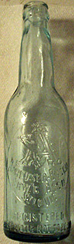 ANHEUSER BUSCH BREWING ASSOCIATION EMBOSSED BEER BOTTLE