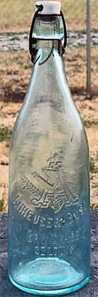 ANHEUSER BUSCH BREWING ASSOCIATION EMBOSSED BEER BOTTLE