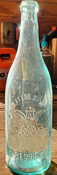 ANHEUSER BUSCH BREWING ASSOCIATION EMBOSSED BEER BOTTLE