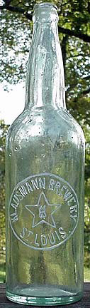 KLAUSMANN BREWERY EMBOSSED BEER BOTTLE