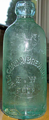 ANACONDA BREWING COMPANY EMBOSSED BEER BOTTLE