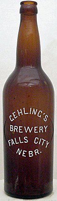 GEHLING'S BREWERY EMBOSSED BEER BOTTLE