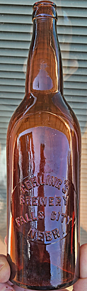 GEHLING'S BREWERY EMBOSSED BEER BOTTLE