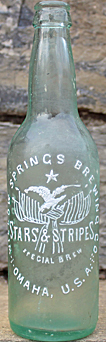 WILLOW SPRINGS BREWING COMPANY EMBOSSED BEER BOTTLE