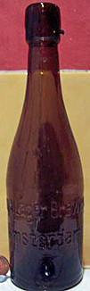 ROYAL LAGER BREWERY EMBOSSED BEER BOTTLE