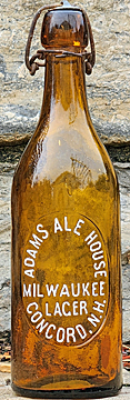 MILWAUKEE LAGER EMBOSSED BEER BOTTLE