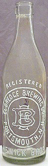 ELDRIDGE BREWING COMPANY EMBOSSED BEER BOTTLE