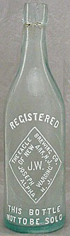 THE EAGLE BREWING COMPANY OF NEWARK, N.J. EMBOSSED BEER BOTTLE