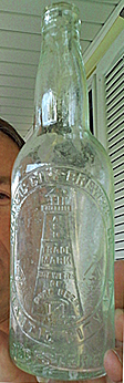 ATLANTIC CITY BREWING COMPANY EMBOSSED BEER BOTTLE