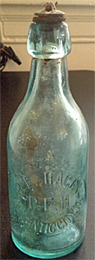 P. F. HAGAN WEISS BEER EMBOSSED BEER BOTTLE