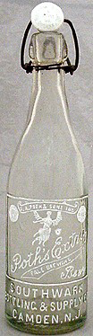 POTH'S EXTRA BEER EMBOSSED BEER BOTTLE