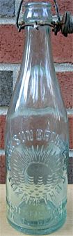 RISING SUN BREWING COMPANY EMBOSSED BEER BOTTLE