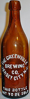 GREENVILLE BREWING COMPANY EMBOSSED BEER BOTTLE