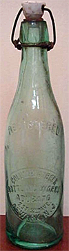 COLUMBIA BEER BOTTLING WORKS EMBOSSED BEER BOTTLE