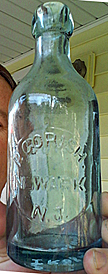 P. CORISH WEISS BEER EMBOSSED BEER BOTTLE