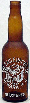 THE EAGLE BREWING COMPANY EMBOSSED BEER BOTTLE