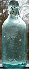 S. WEBER & COMPANY WEISS BIER EMBOSSED BEER BOTTLE