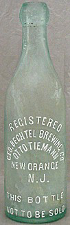 THE GEORGE BECHTEL BREWING COMPANY EMBOSSED BEER BOTTLE