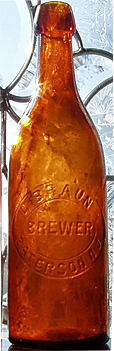 C. BRAUN BREWER EMBOSSED BEER BOTTLE