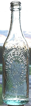 THE EAGLE BREWING COMPANY OF NEWARK, N.J. EMBOSSED BEER BOTTLE