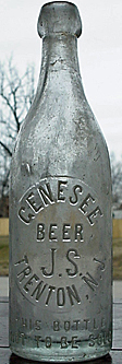 GENESEE BEER EMBOSSED BEER BOTTLE