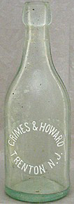 GRIMES & HOWARD WEISS BEER EMBOSSED BEER BOTTLE