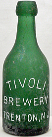 TIVOLI BREWERY EMBOSSED BEER BOTTLE