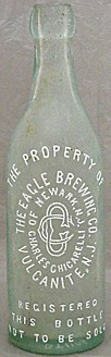 THE EAGLE BREWING COMPANY EMBOSSED BEER BOTTLE