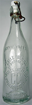 THE EAGLE BREWING COMPANY OF NEWARK, N.J. EMBOSSED BEER BOTTLE