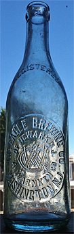 THE EAGLE BREWING COMPANY OF NEWARK, N.J. EMBOSSED BEER BOTTLE