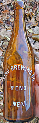 RENO BREWING COMPANY EMBOSSED BEER BOTTLE